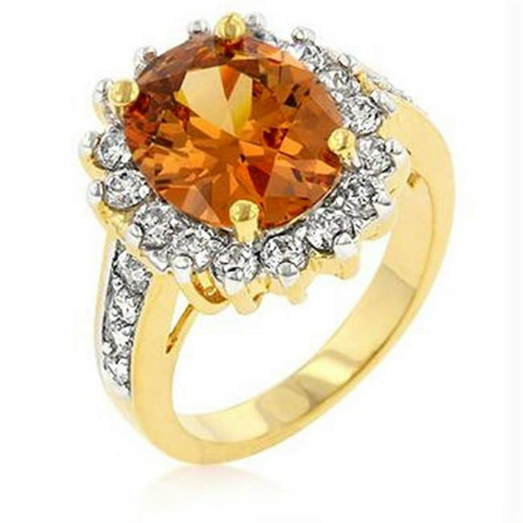 Champagne Cambridge Elegance Ring, Size : 10