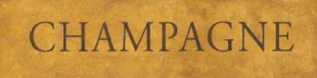 Champagne Canvas Art - Stephanie Marrott (12 x 36)