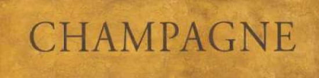 Champagne Canvas Art - Stephanie Marrott (8 x 24)
