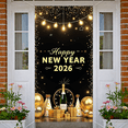 thumbnail image 1 of Champagne Celebration Banner New Year Party Backdrop Glittering Design Golden Theme for New Year Party Holiday Celebration Indoor Event, 1 of 9