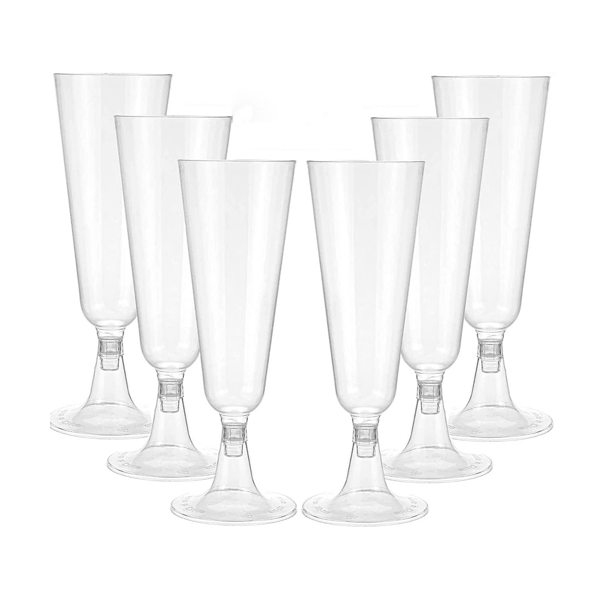 Champagne , Clear Plastic Champagne Glasses, 120 Pcs Champagne Glasses