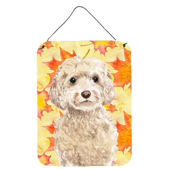 Champagne Cockapoo Fall Wall or Door Hanging Prints