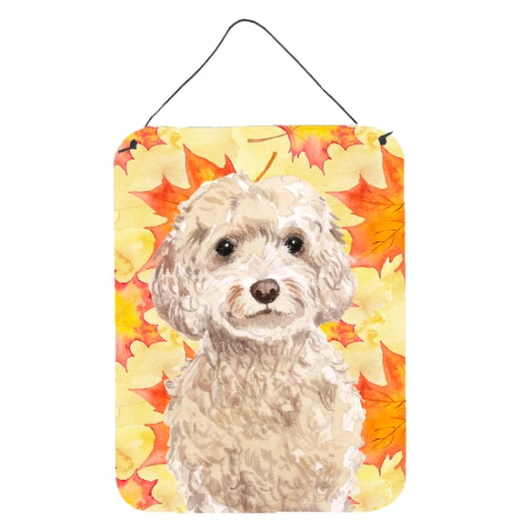 Champagne Cockapoo Fall Wall or Door Hanging Prints