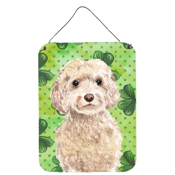 Champagne Cockapoo St. Patrick's Wall or Door Hanging Prints