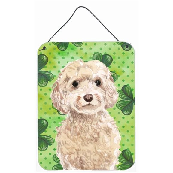 Champagne Cockapoo St. Patricks Wall or Door Hanging Prints