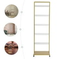 thumbnail image 1 of Champagne Display Holder, Mobile Champagne Rack Shelf, Wine Glass Stemware Rack Gold, 1 of 15