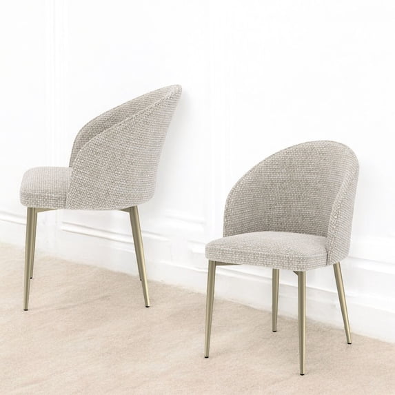 Champagne Fabric Seats - Armless Design - Reception Area Use - 220lbs Load