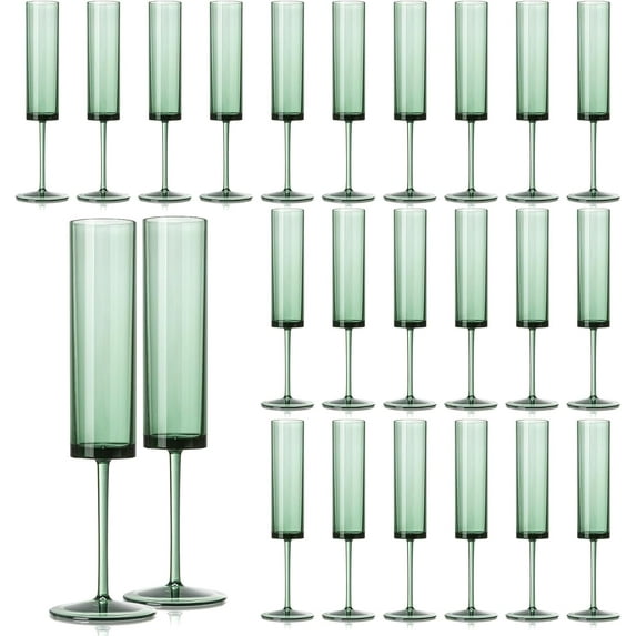 Champagne Flutes 5.4 OZ Square Champagne Glasses Stemmed Coupes Reusable Wedding Toasting Glasses Rose Bride Wine Glasses For Birthday Party Wedding Anniversary Christmas