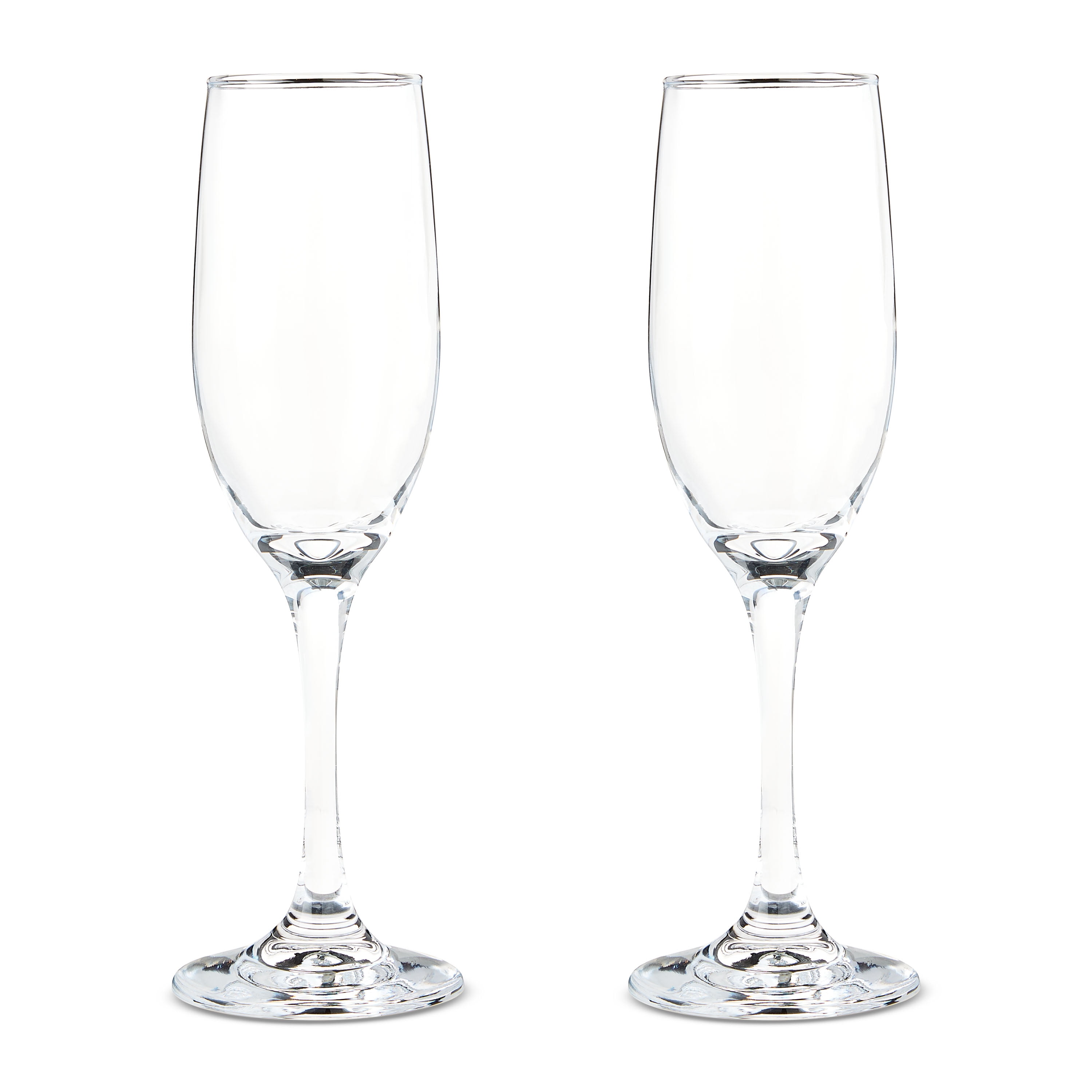 2 Count, 6 FL OZ Clear Glass Champagne Flutes, by Way To Celebrate