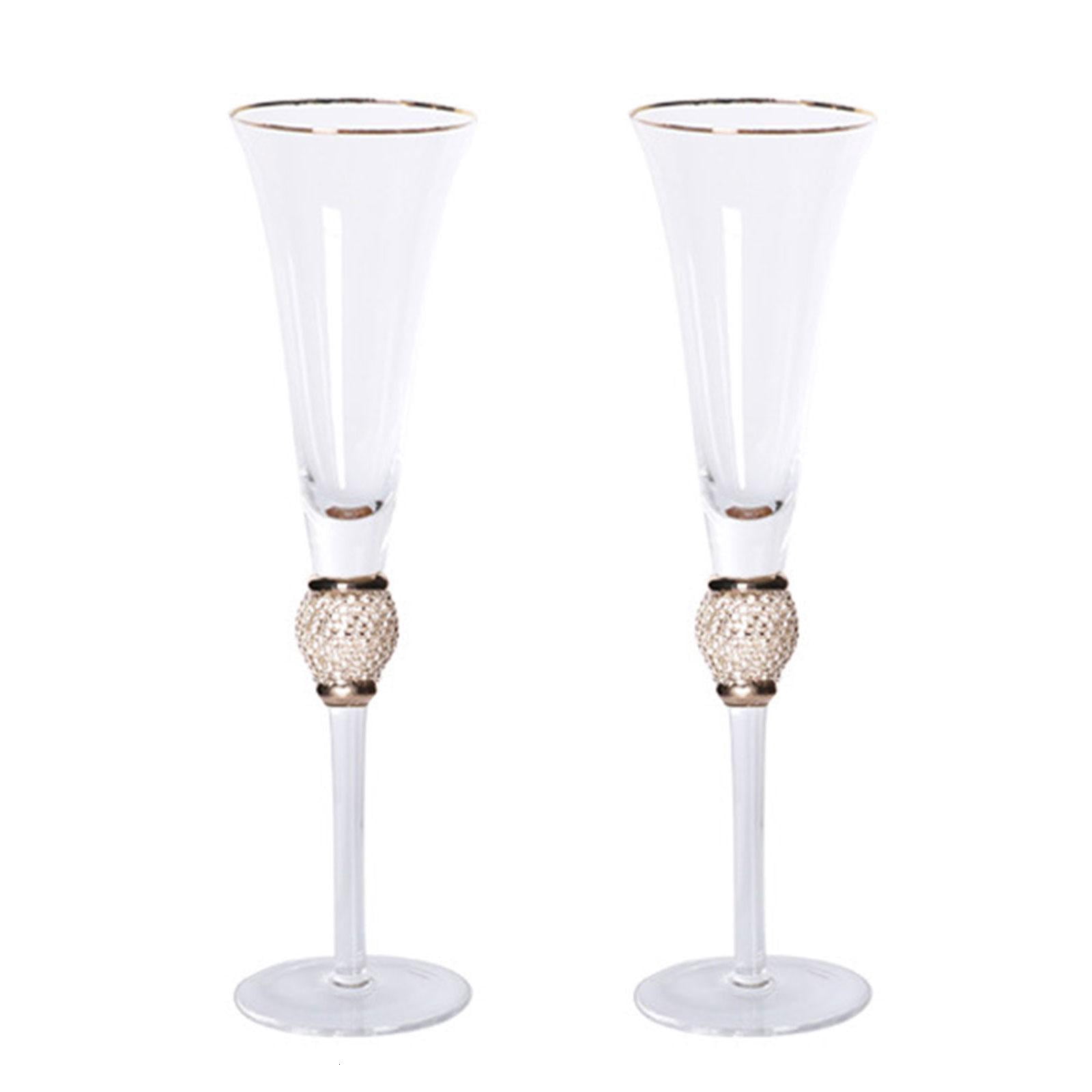 Champagne Flutes Glass Material Champagne Glass Modern Elegant Gift for Women Men Wedding Anniversary Christmas Birthday