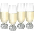 thumbnail image 1 of Champagne Glasses Set of 4, Champagne Flutes, 7 Oz Lead-free Crystal glass, Clear Glasses Set, Bar Glassware, Ideal for Parties, Wedding, Birthday, Christmas, Long-lasting reusable glasses, 1 of 8