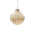 thumbnail image 1 of Champagne Gold Christmas Ornament, Electroplated Glitter Ball for Tree Decor, High-End Holiday Hanging Pendant for Home Party(D), 1 of 6