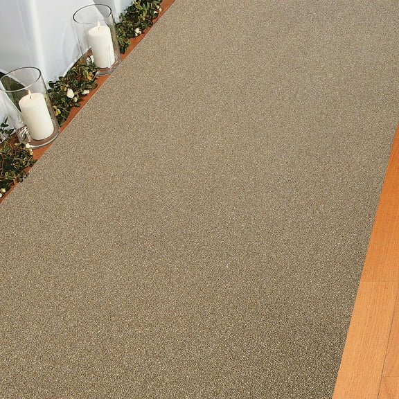 Champagne Gold Glitter Aisle Runner, Party Decor, Wedding, 1 Pieces