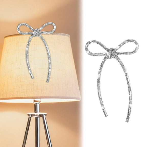 Champagne Gold Glitter Christmas Bow for Wreaths, Tree & Holiday Decoration - Reusable Elegant Holiday Bow