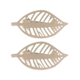 thumbnail image 1 of Evideco French Home Goods Curtain Holdbacks Champagne Gold Leaf Curtain Tiebacks Set of 2, 1 of 7