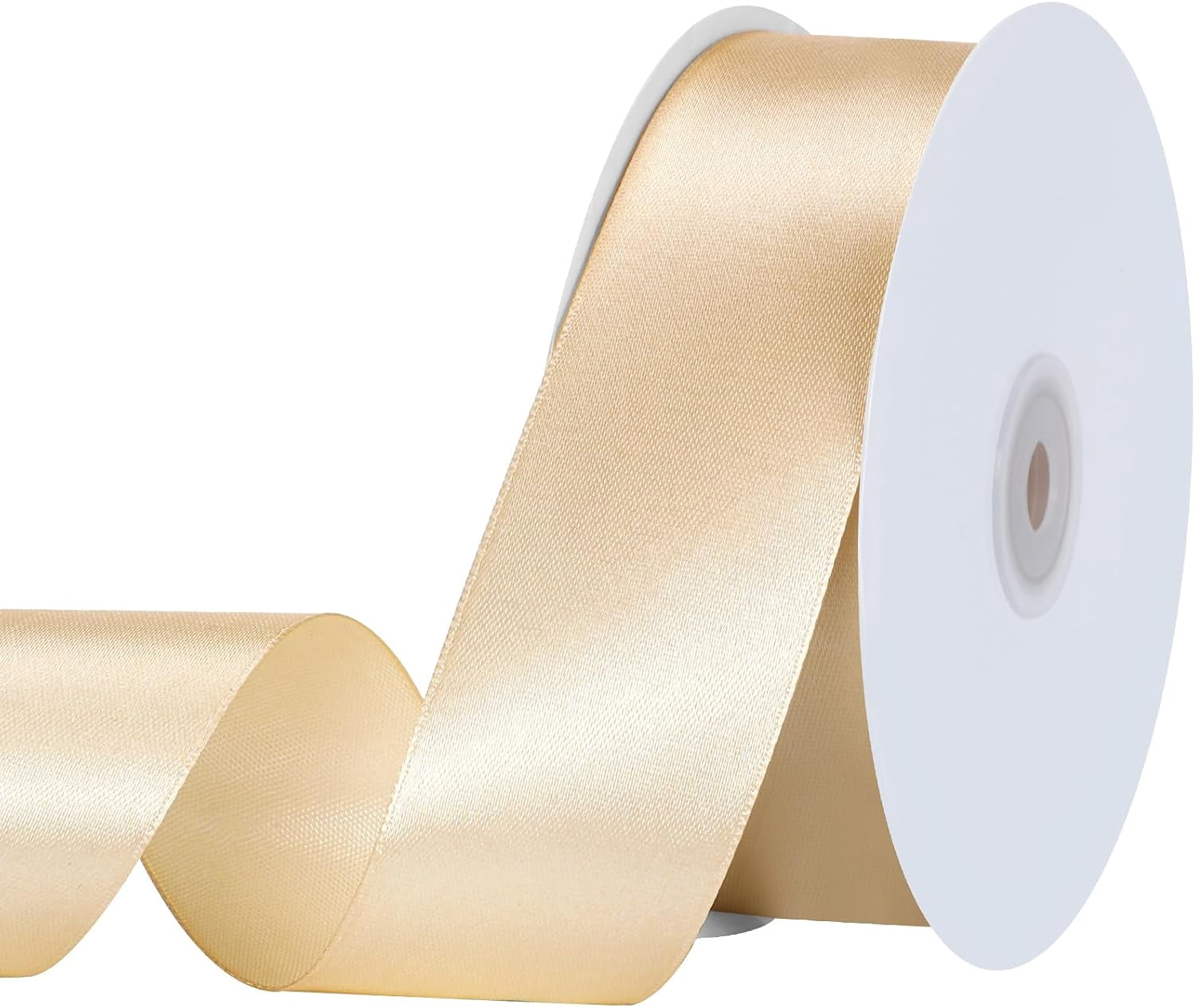 Golden Ribbo Champagne Gold Ribbon 1 1/2 Inch 60 Yards - Walmart.com