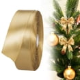 thumbnail image 1 of Champagne Gold Satin Ribbon Roll 1 Inch x 25 Yards, Gift Wrapping Ribbon for Wedding Crafts, Floral Bouquet, DIY Decoration Projects, 1 of 6