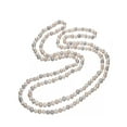 thumbnail image 1 of Champagne, Grey White 6mm 62" Long Freshwater Pearl Necklace, 1 of 1
