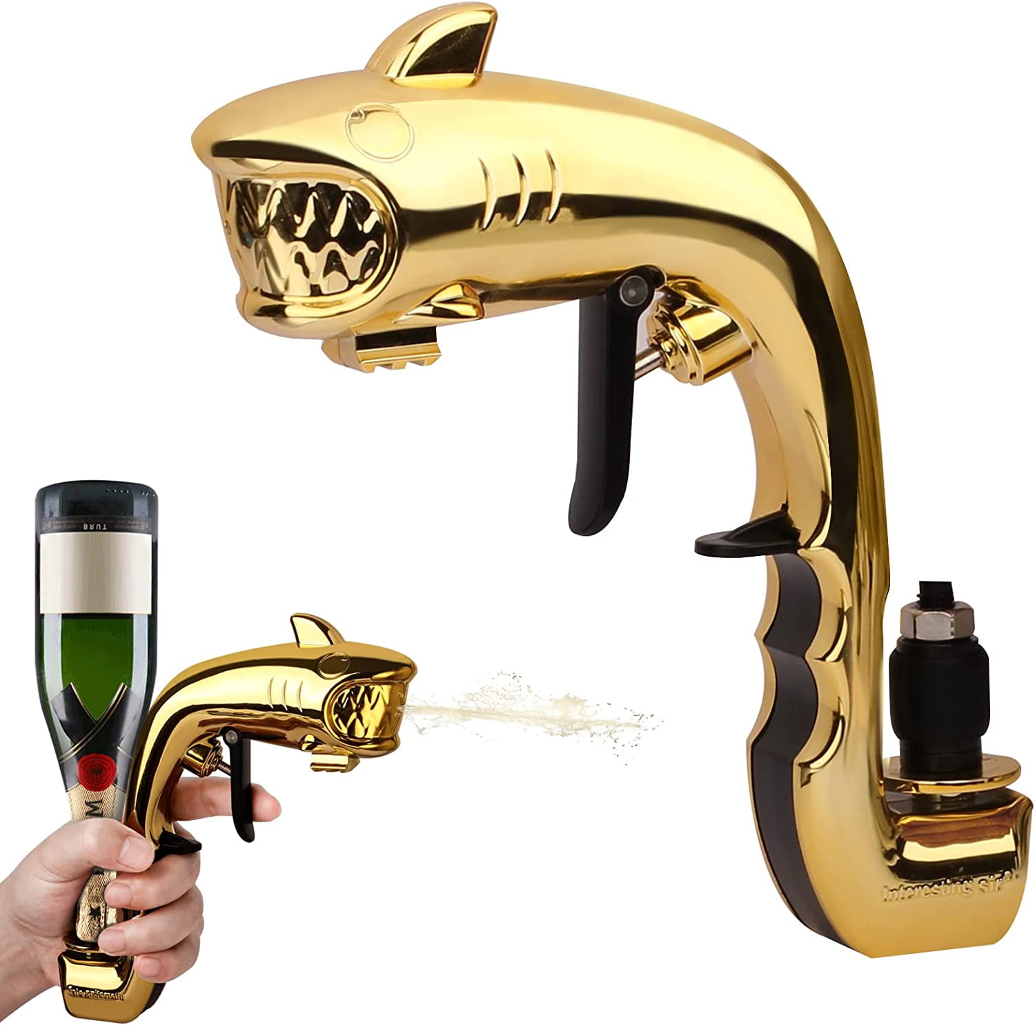 Champagne Gun,Beer Gun Shooter,Alcohol Gun Shooter Bottle Beer Spray