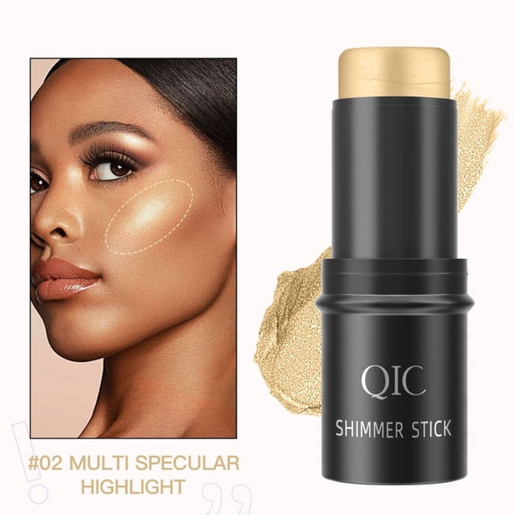 Champagne Highlighter Stick, Universal Glow Contour Makeup, Waterproof Face Highlight for All Skin Tones