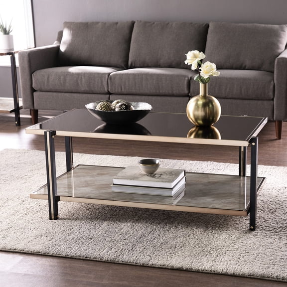 Champagne-Hued Frame / Sofa Companion / Clean-Looking Table