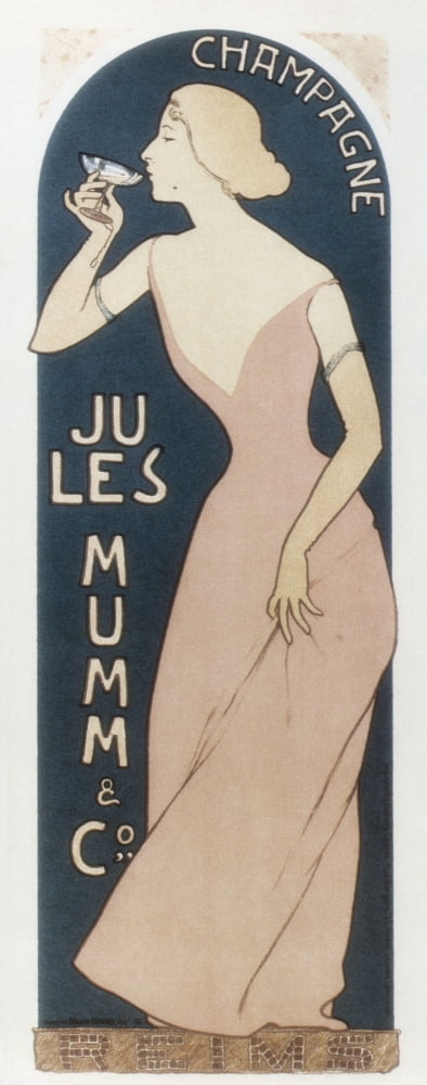 Champagne Jules Mumm And Co (1894) Canvas Art - (24 x 36)