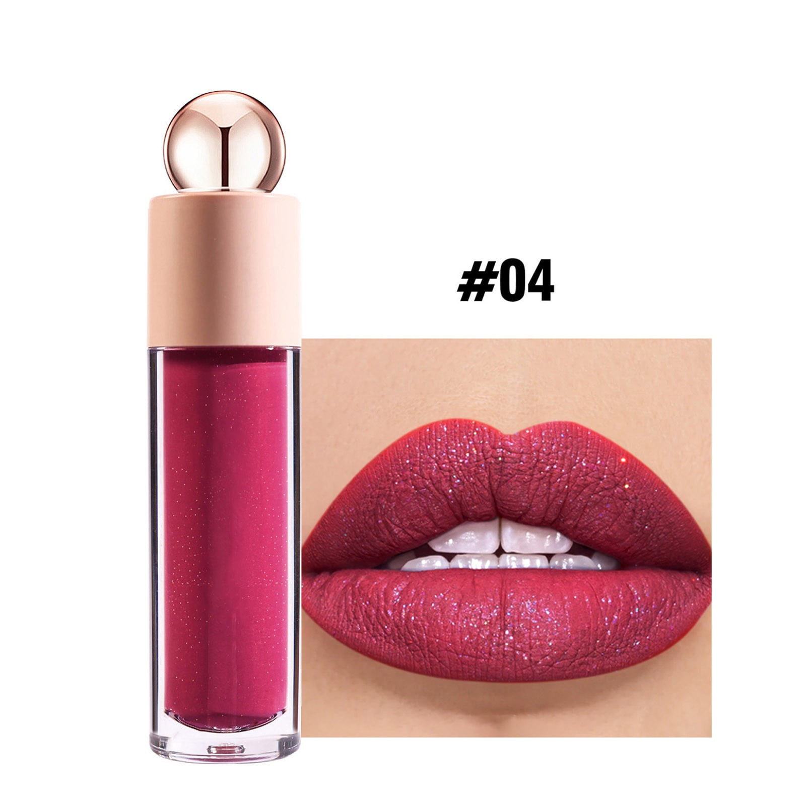 Champagne Lip Gloss Hare Lipstick Clear Lip Plumping Gloss Make up for
