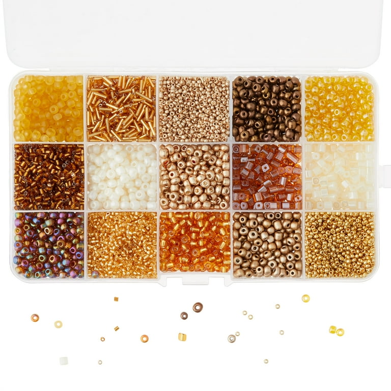Champagne Mix Glass Seed Beads by Bead Landing Walmart