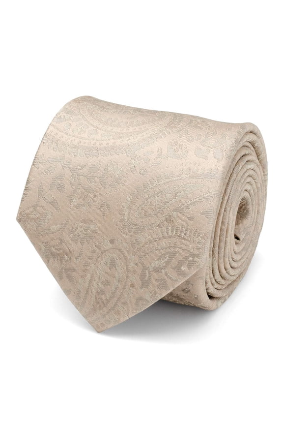 Champagne Paisley Men's Tie