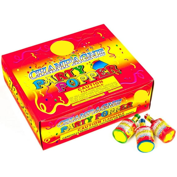 Champagne Party Popper - 72PK Great for Party Favors