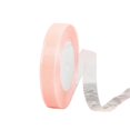 thumbnail image 1 of Champagne Pink Sheer Organza Ribbon 0.59 Inch x 50 Yards, Elegant Tulle Chiffon Ribbon Roll for Gift Wrapping, Bridal Shower, Wedding, Bouquets, Invitations and Party Decor, 1 of 3
