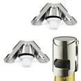 thumbnail image 1 of Champagne Sealer Stopper, 3 Pack Stainless Steel Sparkling Wine Bottle Plug  with a Longer Sealing Plug, Gifts Accessories for Champagne, 1 of 8