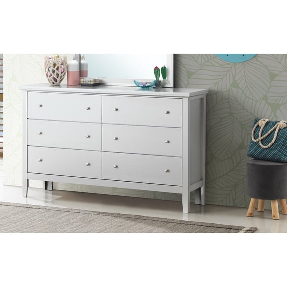 Champagne Silver G1333-d Dresser - Affordable, , Fully Assembled, Long-lasting Drawer Construction, Metal Hardware Glory Furniture In Materials, French Drawers, Tarnish-