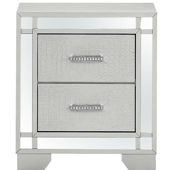 Champagne Silver Side Table - 23" Width X 17" Depth 26" Height Build Ideal For Drinks And Decorative Use No Assembly Required Accent Appealing Style Serves Decor Needed