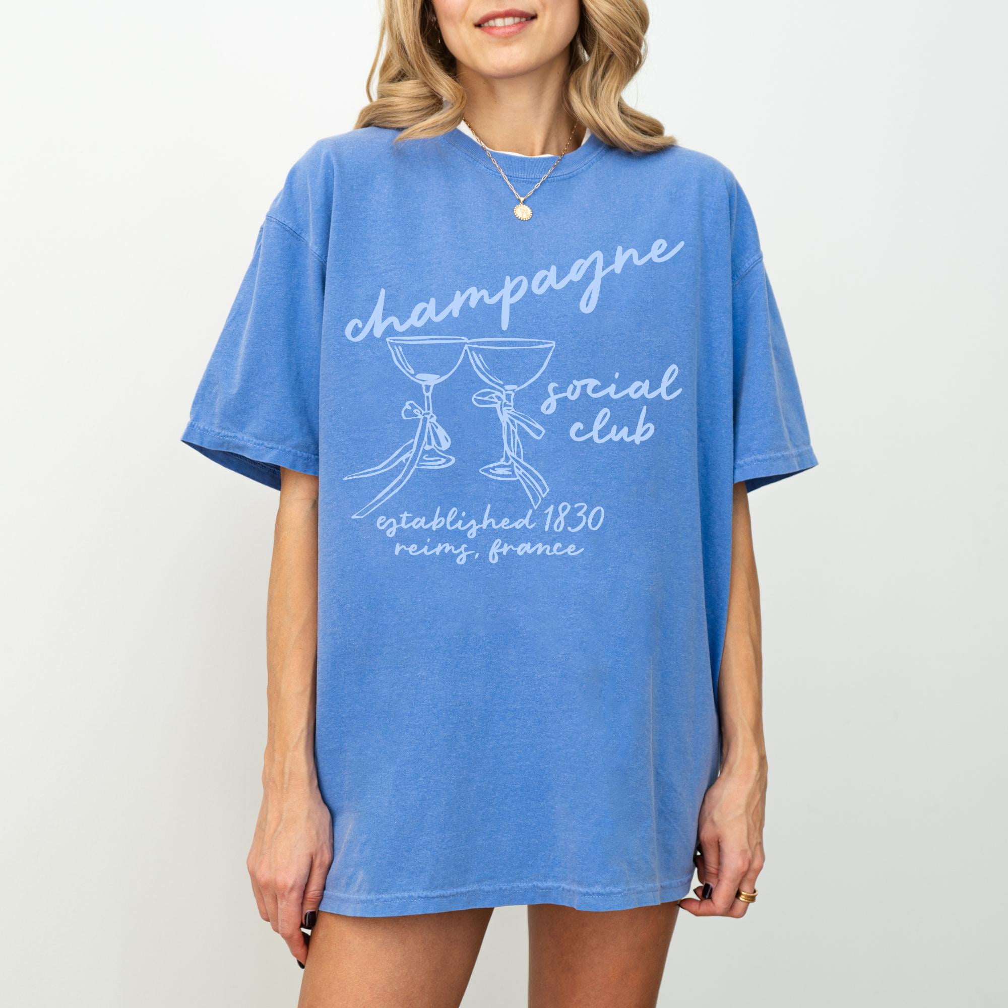 Socialite Drink Club Rhinestone Graphic Crop Tee