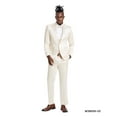 thumbnail image 1 of Champagne Solid Shiny U-Shape Vest Mens-suit, 1 of 4