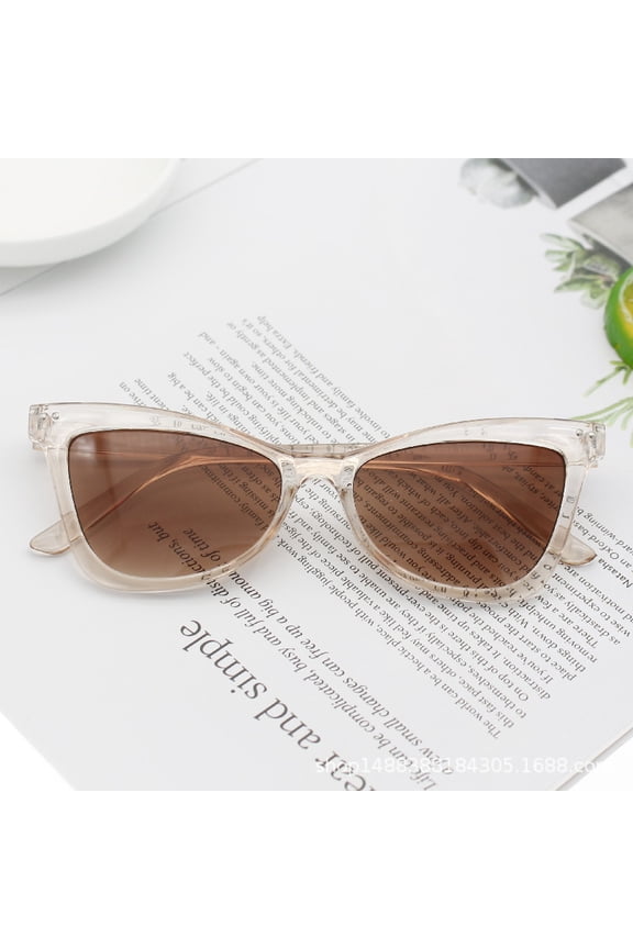 (Champagne Tea Piece) Cat's Eye Sunglasses: Trendy Men's and Women's Style