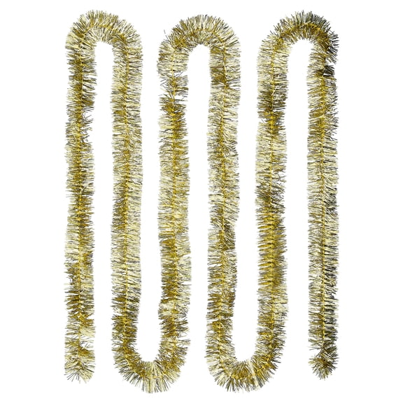 Tinsel Christmas Garland, Gold, 12', by Holiday Time