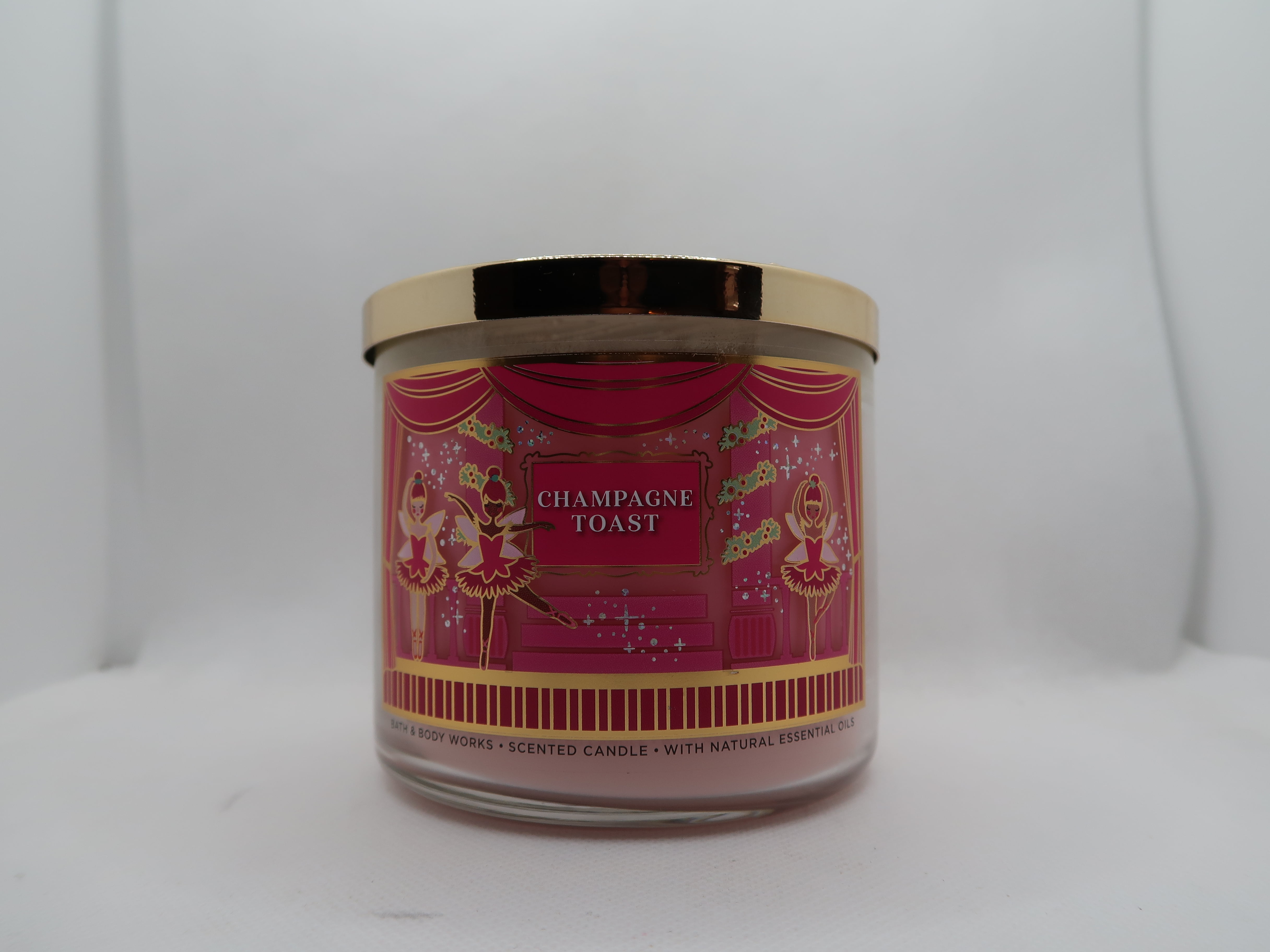White Barn /Bath and Body Works Champagne Toast 3 Wick Candle