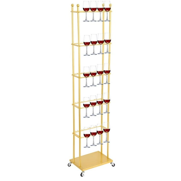 Champagne Wall Holder | Metal Champagne Wall Stand | Modern Wine Glass Rack Champagne Tower for Wedding Bridal Shower Parties Events