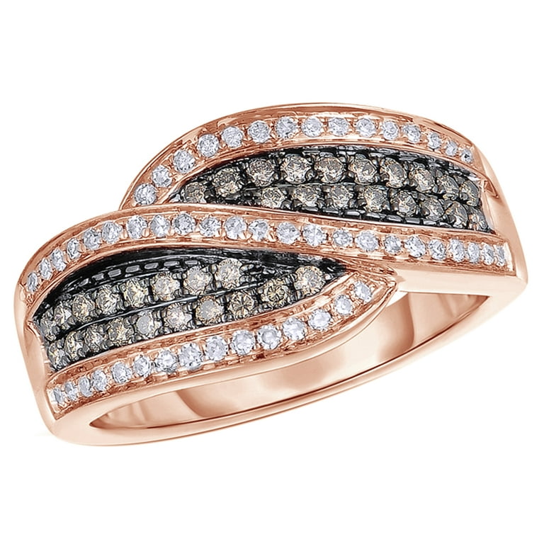 Rose gold shop bypass ring