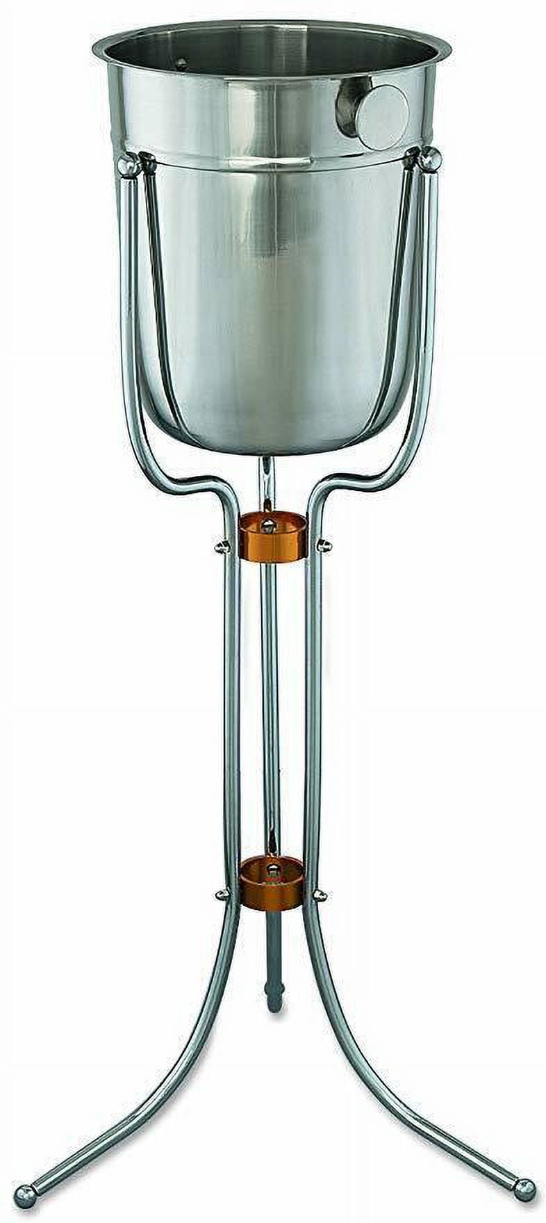 Champagne & Wine Bucket with Stand Stainless Steel Ice Bucket Bar