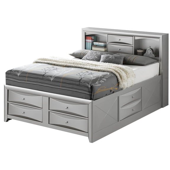 Champagne - colored Bed - Spacious Linen Storage Feature - Bedroom Decoration Project - Long - term Bedroom Furniture