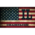 thumbnail image 1 of Champaign IL Illinois Champaign County Vintage US Flag Decal Bumper Sticker 3M Vinyl 3" x 5", 1 of 3