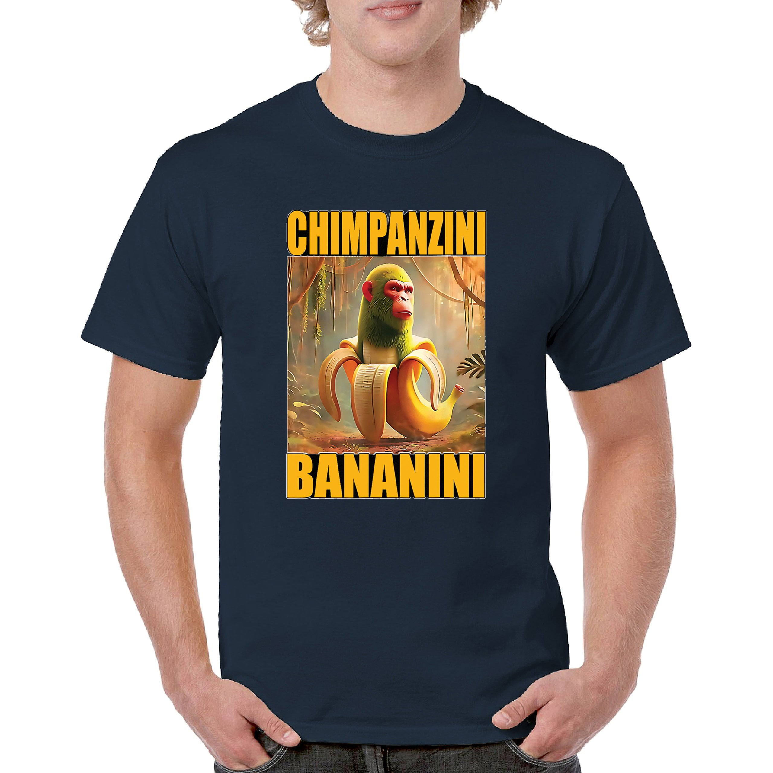 激レア！80sVTG! Cockney Visionaries バンビTシャツ Champanzini Bananini T-shirt Fun Italian Brainrot Gen Z Alpha Meme