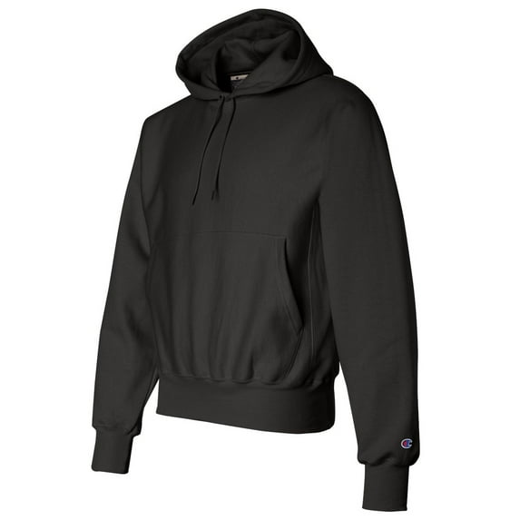 Champion 12 oz. 82/18 Reverse Weave Pullover Hood, Black, 2XL