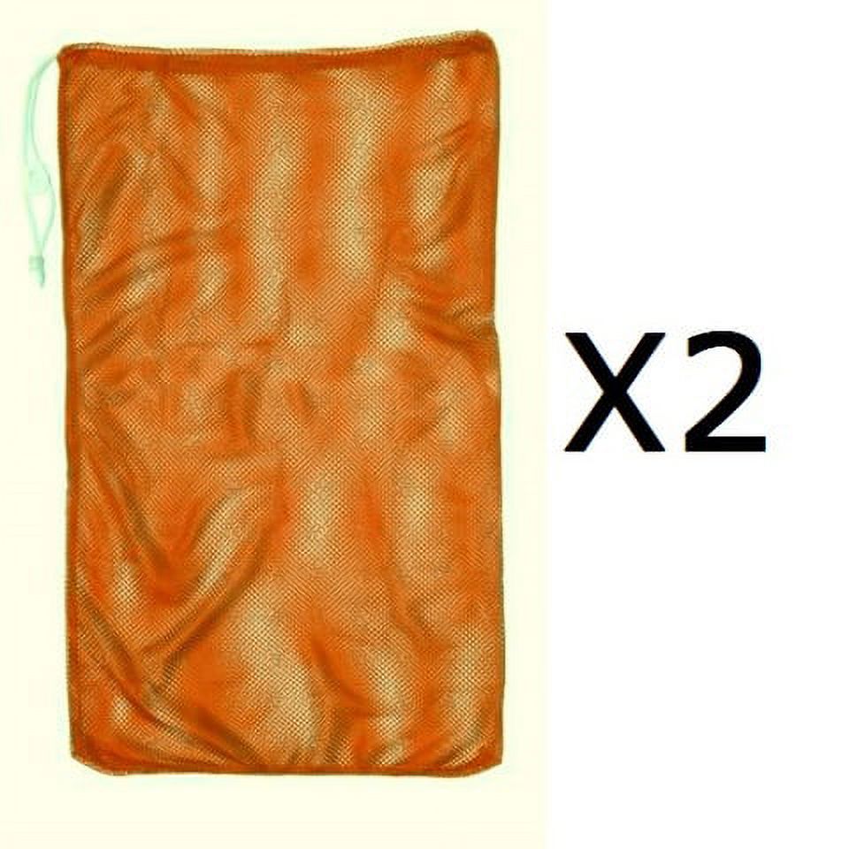 Champion 24"x36" Mesh Ball Laundry Gear Drawstring Bag Cord Lock & ID