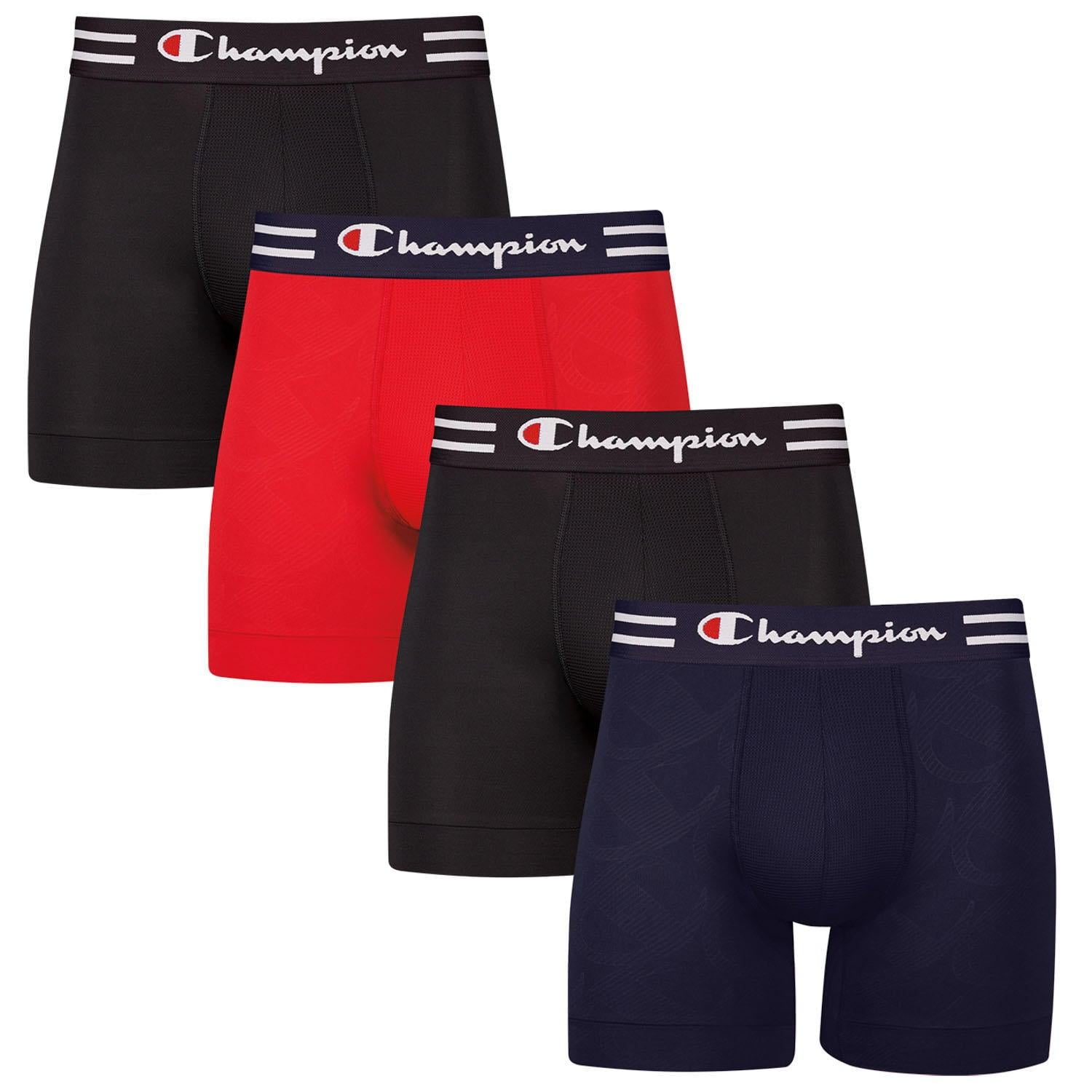 Champion 4 pack Performance Stretch Boxer Briefs (Core Pack) - Walmart.com