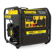 Champion 4500-Watt RV Ready Portable Open Frame Inverter Generator with Quiet Technology and CO Shield