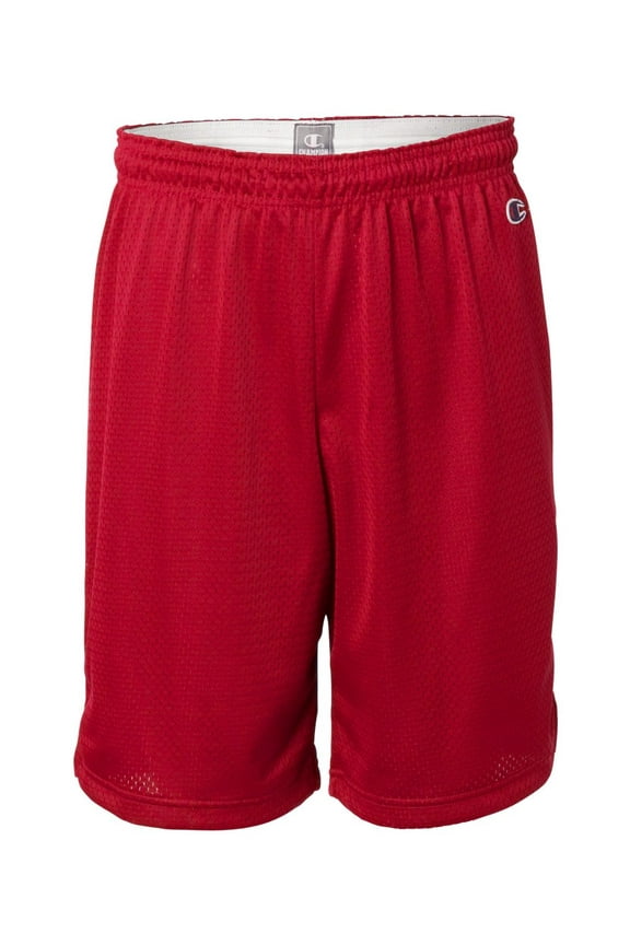Adult 3.7 oz. Mesh Short, Scarlet - M